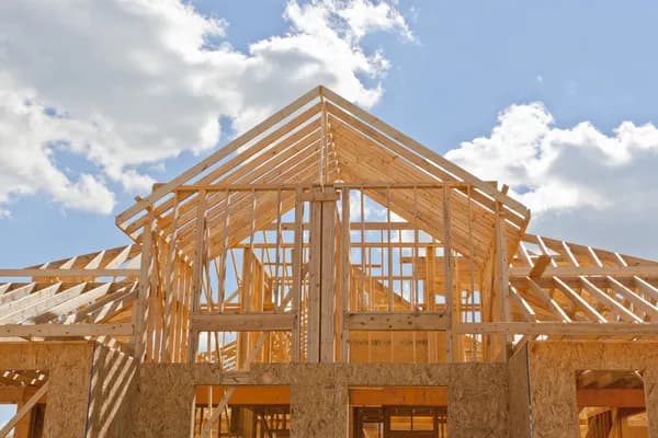 Gallery Item 2: wooden frame of a house