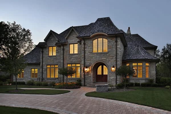 Gallery Item 3: dark stone masoned house