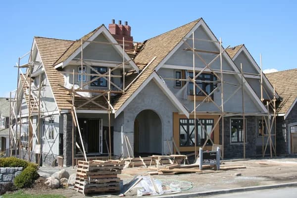 Gallery Item 5: framed view of three floor suburban house